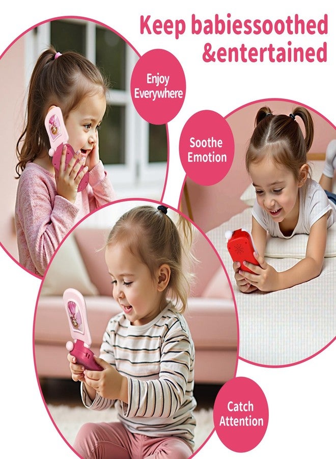FENYAN Baby Cell Phone Toy 12-18 Months, Toddler Play Phone with Light and Music, Preschool Learning and Education, Christmas Birthday Gifts Princess Flip Smartphone Toys for Girl 1-3 - Image 5